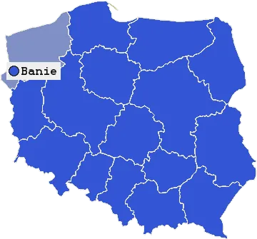 Mapa Bań