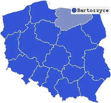 Mapa Bartoszyc