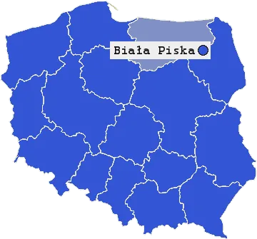 Mapa Białej Piskiej