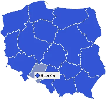 Mapa Białej