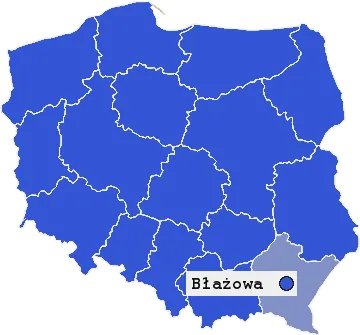 Mapa Błażowej