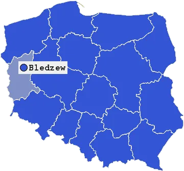 Mapa Bledzewa