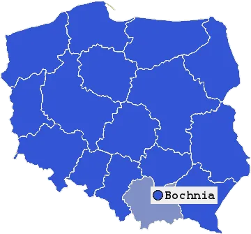Mapa Bochni
