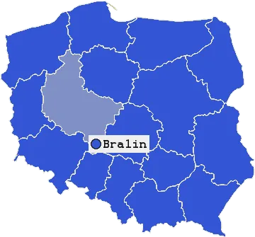 Mapa Bralina