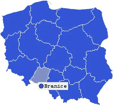 Mapa Branic