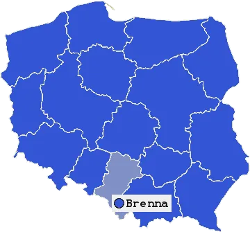 Mapa Brennej