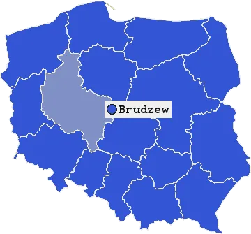 Mapa Brudzewa