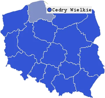 Mapa Cedr Wielkich