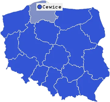 Mapa Cewic