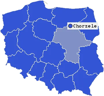 Mapa Chorzel