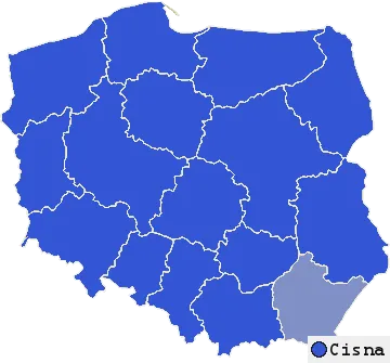 Mapa Cisny