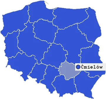 Mapa Ćmielowa