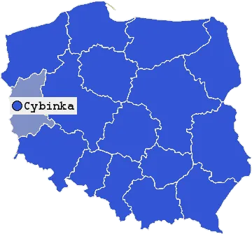 Mapa Cybinki