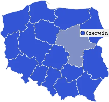 Mapa Czerwina