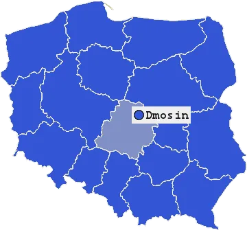 Mapa Dmosina