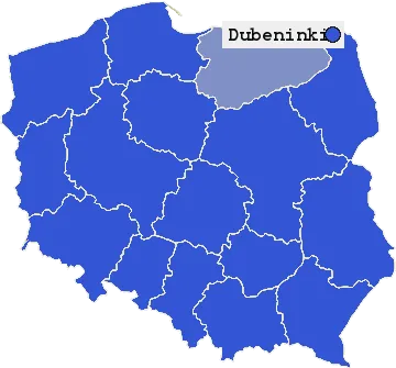 Mapa Dubeninek