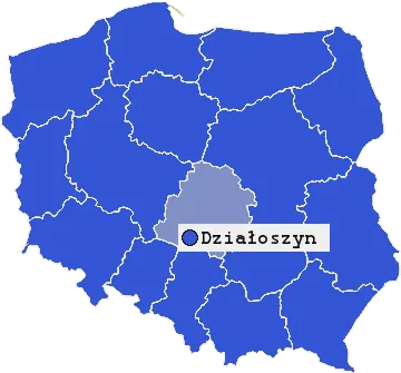 Mapa Działoszyna