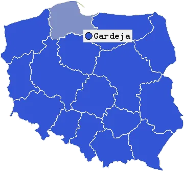 Mapa Gardei