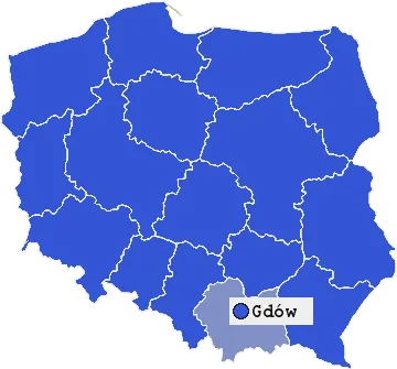Mapa Gdowa