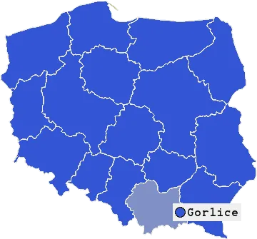 Mapa Gorlic