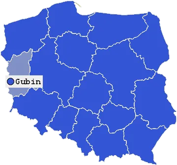Mapa Gubina