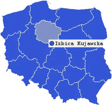 Mapa Izbicy Kujawskiej