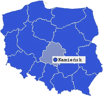 Mapa Kamieńska