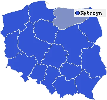 Mapa Kętrzyna