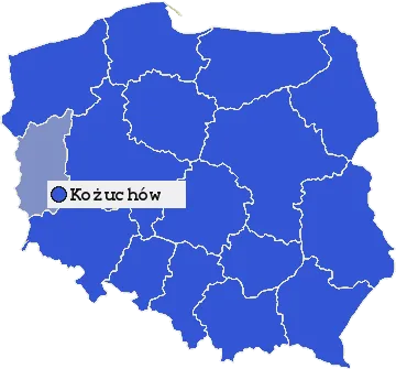 Mapa Kożuchowa