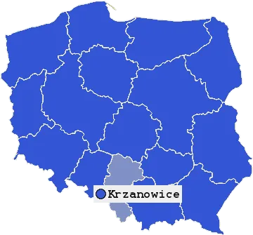 Mapa Krzanowic