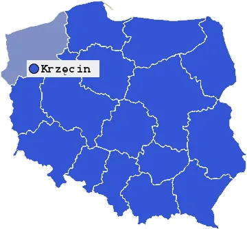 Mapa Krzęcina
