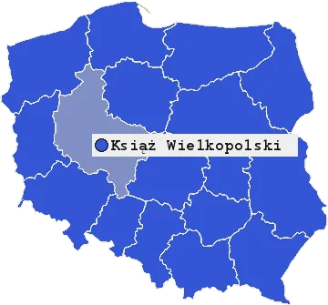 Mapa Książa Wielkopolskiego
