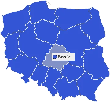 Mapa Łasku