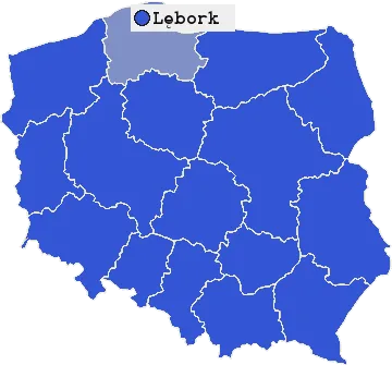 Mapa Lęborka