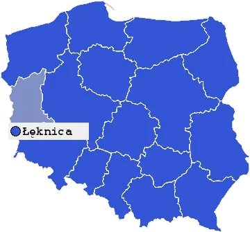 Mapa Łęknicy