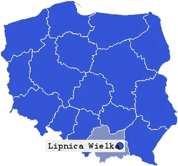 Mapa Lipnicy Wielkiej