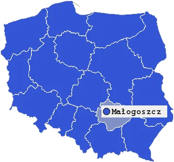 Mapa Małogoszcza