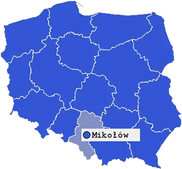 Mapa Mikołowa