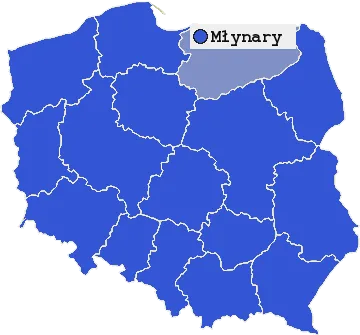 Mapa Młynar