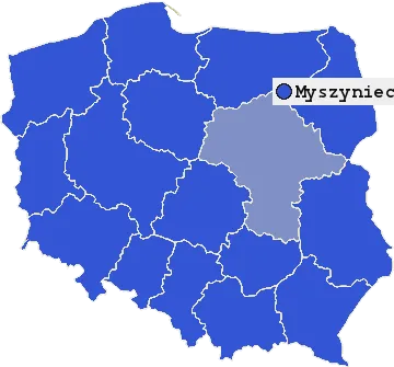 Mapa Myszyńca