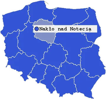 Mapa Nakła nad Notecią