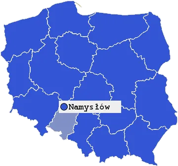 Mapa Namysłowa