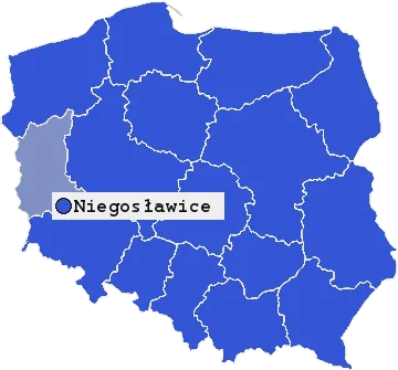 Mapa Niegosławic