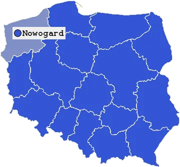 Mapa Nowogardu