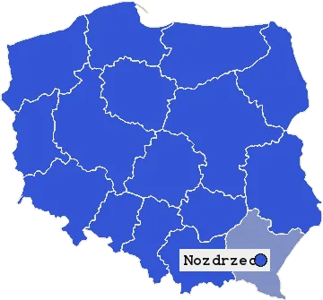 Mapa Nozdrzca