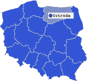 Mapa Ostródy