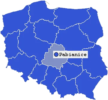 Mapa Pabianic