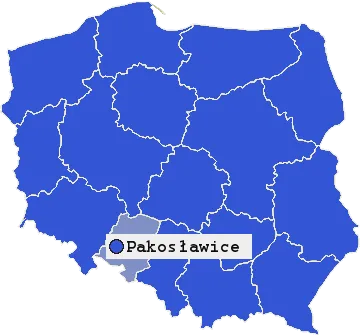 Mapa Pakosławic