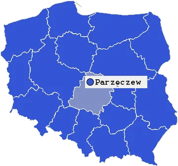 Mapa Parzęczewa