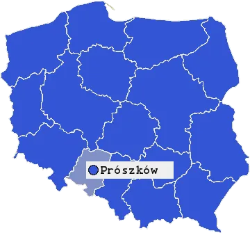 Mapa Prószkowa